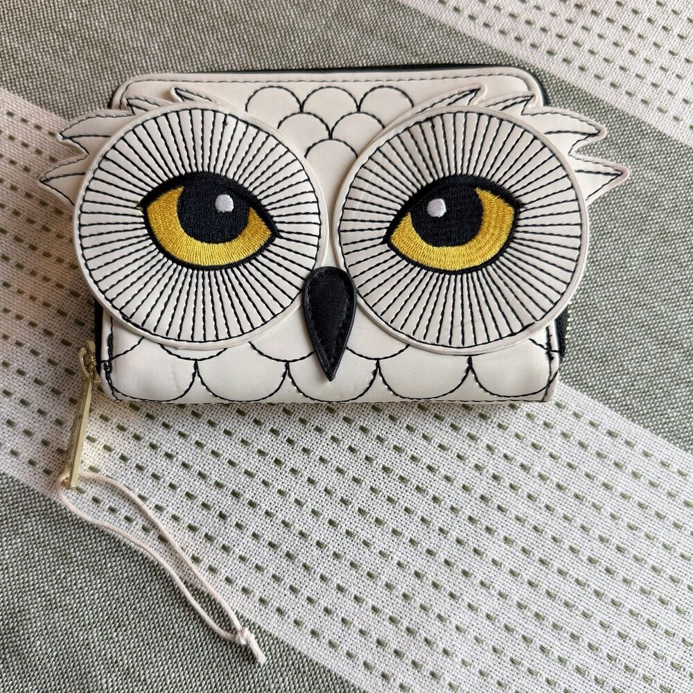 Loungefly Harry Potter Hedwig Snow Owl Zip Wallet NEW